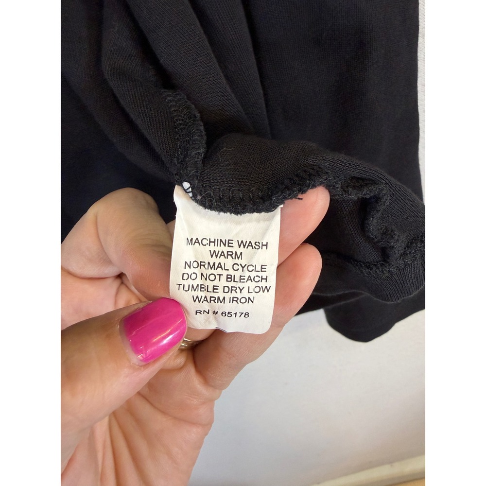 Charles River Apparel State Farm Cardigan Black Supima Cotton XL Open Front - Picture 4 of 7